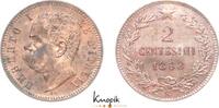 Italien-Königreich 2 Centesimi Umberto I. 1878-1900. -
