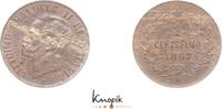 Italien-Königreich 1 Centesimo Vittorio Emanuele II. 1859/1861-1878. -
