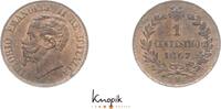 Italien-Königreich 1 Centesimo Vittorio Emanuele II. 1859/1861-1878. -
