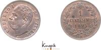 Italien-Königreich 1 Centesimo Umberto I. 1878-1900. -