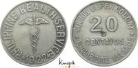 Philippinen 20 Centavos US Administration 1898-1946. -