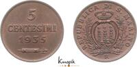 San Marino 5 Centesimi Republik. -