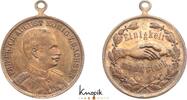 Sachsen-Albertinische Linie Bronzemedaille Friedrich August III. 1904-1918. -