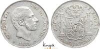 Philippinen 50 Centavos Alfonso XII. 1874-1885. -