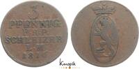 Reuss, jüngerer Linie zu Schleiz Cu 3 Pfennig Heinrich XLII. 1784-1818. -