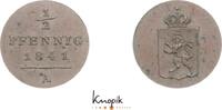 Reuss, jüngerer Linie zu Schleiz Cu 1/2 Pfennig Heinrich LXII. 1818-1854. -