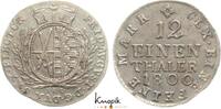 Sachsen-Albertinische Linie 1/12 Taler Friedrich August III. 1763-1806. -
