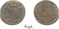 Sachsen-Albertinische Linie 3 Pfennig Friedrich August I. 1694-1733. -