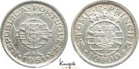 Sao Tomé und Principe 10 Escudos portugiesische Überseeprovinz 1951-1975. -