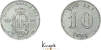 Schweden 10 Öre 1 Oskar II. 1872-1907. -