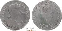 Frankreich 1/2 Écu à la mèche longue 165 Ludwig XIV. 1643-1715. -