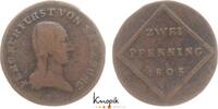 Salzburg, Erzbistum 2 Pfennig Erzherzog Ferdinand 1803-1806. -