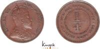 Straits Settlements 1/4 Cent Edward VII. 1901-1910. -