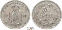Schweden 50 Öre 1 Oskar II. 1872-1907. -