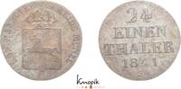 Braunschweig-Calenberg-Hannover, ab 1692 Kftm. Han 1/24 Taler Ernst August 1837-1851. -