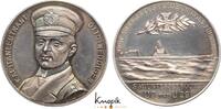 Erster Weltkrieg Silbermedaille Weddigen, Otto *1882 Herford, +1915 Pentland Firth, deutscher U-Boot-Kommandant, versenkte mit U9 drei englische Panzerkreuzer, -