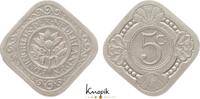 Niederlande-Königreich 5 Cents Wilhelmina I. 1890-1948. -