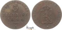 Reuss, jüngerer Linie zu Schleiz 3 Pfennig Heinrich LXII. 1818-1854. -
