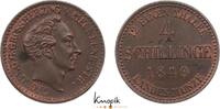 Mecklenburg-Strelitz Kupferabschlag vom 4 Schilling Georg 1816-1860. -