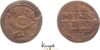 Sachsen-Meiningen Cu Heller Anton Ulrich 1746-1763. -