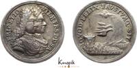 Sachsen-Gotha-Altenburg Kleine Silbermedaille Friedrich II. 1691-1732. -