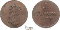 Bayern 1 Pfennig Maximilian I. Joseph 1806-1825. -
