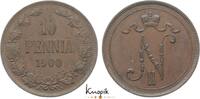 Finnland 10 Penni&auml; 1 1900 Nikolaus II. von Ru&szlig;land 1894-1917. sehr sch&ouml;n... 155.92 元  ＋  62.37 元 运费