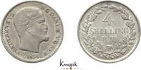 D&auml;nemark 4 Skilling 1854 FF Frederik VII. 1848-1863. fast vorz&uuml;glich 194.90 元  ＋  62.37 元 运费