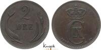D&auml;nemark Cu 2 &Ouml;re 1 1892 CS Christian IX. 1863-1906. kl. Randfehler, seh... 155.92 元  ＋  62.37 元 运费