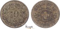 Schweiz-Eidgenossenschaft 10 Rappen 1851 BB fast sehr sch&ouml;n 350.81 元  ＋  62.37 元 运费