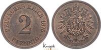 Kleinm&uuml;nzen 2 Pfennig 1875 J vorz&uuml;glich+ 350.81 元  ＋  62.37 元 运费