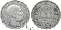 Haus Habsburg 1 Korona 1892 KB Franz Joseph I. 1848-1916. fast sehr sch&ouml;n 350.81 元  ＋  62.37 元 运费