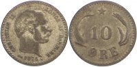 Dänemark 10 Öre 1 Christian IX. 1863-1906. -