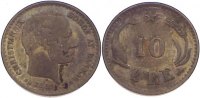 Dänemark 10 Öre 1 Christian IX. 1863-1906. -