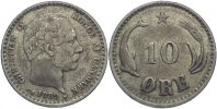 Dänemark 10 Öre 1 Christian IX. 1863-1906. -