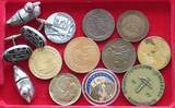 COLLECTION SCANDINAVIAN MEDALS 14PC 248G DIV.