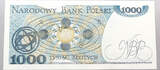 POLAND 1000 ZLOTYCH 1982 EF