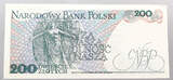 POLAND 200 ZLOTYCH 1988 EF
