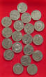 COLLECTION LOT ROMANIA 25 BANI 20PC 68G DIV