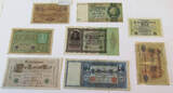 DEUTSCHES REICH  GERMANY COLLECTION BANKNOTES, LOT 15pc EMPIRE DIV.