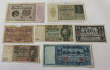 DEUTSCHES REICH  GERMANY COLLECTION BANKNOTES, LOT 15pc EMPIRE DIV.