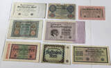 DEUTSCHES REICH  GERMANY COLLECTION BANKNOTES, LOT 15pc EMPIRE DIV.