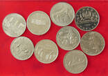 COLLECTION LOT CANADA 1 DOLLAR 9PC 141G #xx40 3356 DIV.