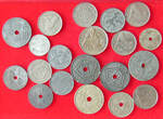 COLLECTION LOT BELGIUM WW2 PERIOD 1939-1945 20PC 100G #xx40 3551 DIV.