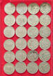 COLLECTION LOT SHILLING COLLECTION LOT GREAT BRITAIN SHILLING ALL DIFFERENT DATES 24PC 136G DIV.