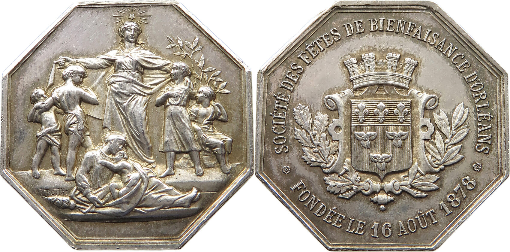 Societe des. Франкрейх. Berry Charles x Montagny Medal.