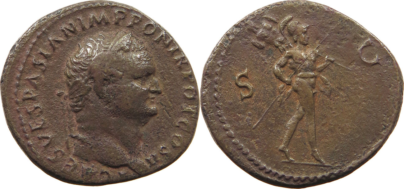10 10 70 79. Coin of augustus SPQR Imp Caesari avg cos XI tr Pot vi.