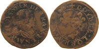 DOUBLE LORRAIN 1635 FRANCE LOUIS XIII. (1610–1643), Stenay  VERY RARE S