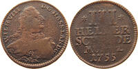 HESSEN KASSEL 3 HELLER Wilhelm VIII. (1751-1760) -