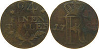 BRANDENBURG PREUSSEN 1/24 TALER Friedrich II. 1740-1786 ZEITGENÖSSISCHE FÄLSCHUNG -